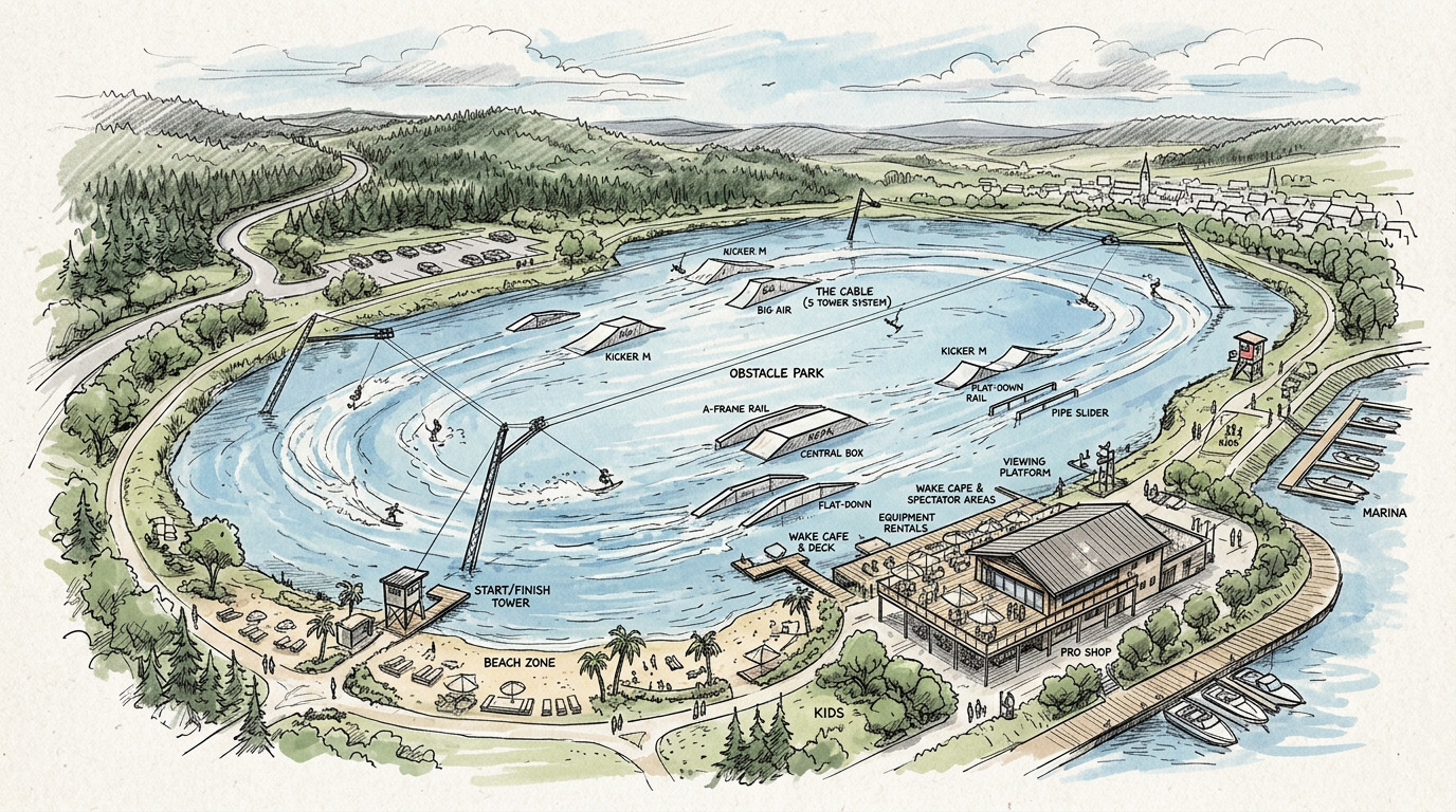 Como apresentar um projeto de cable park para investidores ou parceiros
